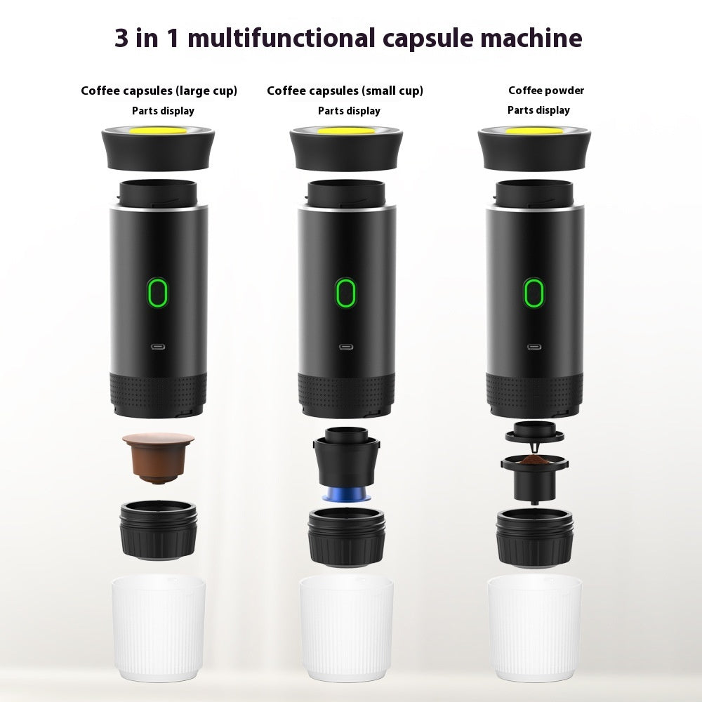 MiniBarista, format voyage - Portable Capsule Coffee Machine