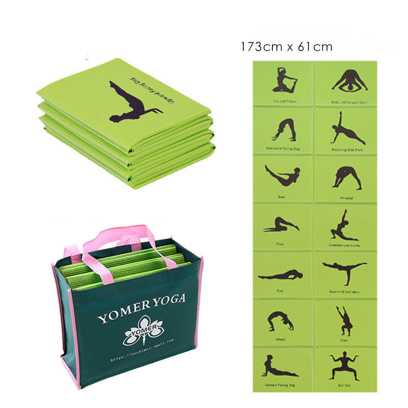 Travel Yoga by Yomer Yoga - Tapis de Yoga Pliable Antidérapant