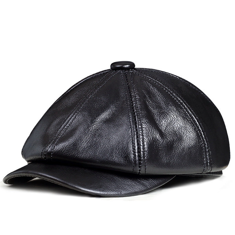 Le Patrimoine Irlandais - Casquette en Cuir de vachette de haute qualité