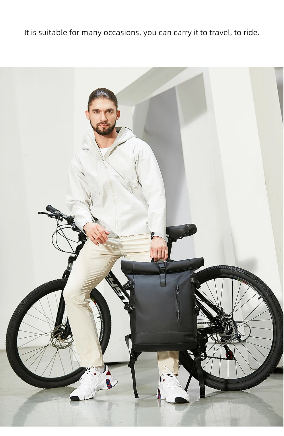 HK Explorer Pro – Sac à Dos Étanche avec Port USB et Fermeture Roll-Top