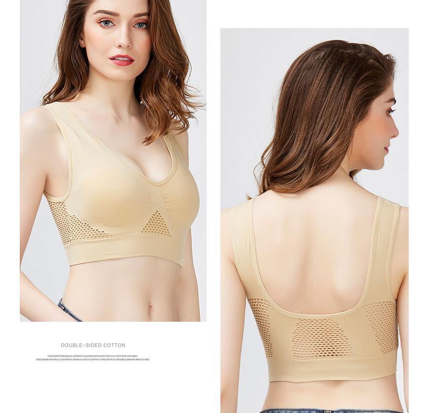 Flow Active - Soutien-gorge de Sport Sans Armature Respirant, Grande Taille