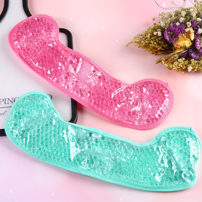 Masque à Gel Froid - Soulagement et Apaisement de Douleurs : Migraine, Yeux Fatigués & Gonflés