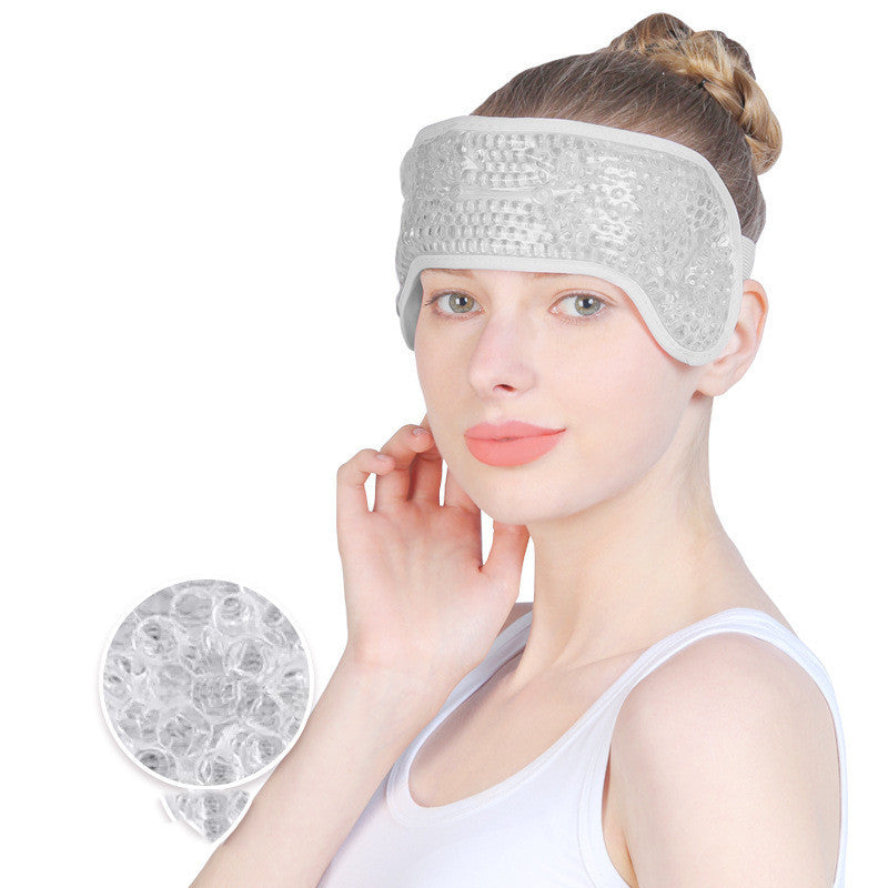 Masque à Gel Froid - Soulagement et Apaisement de Douleurs : Migraine, Yeux Fatigués & Gonflés