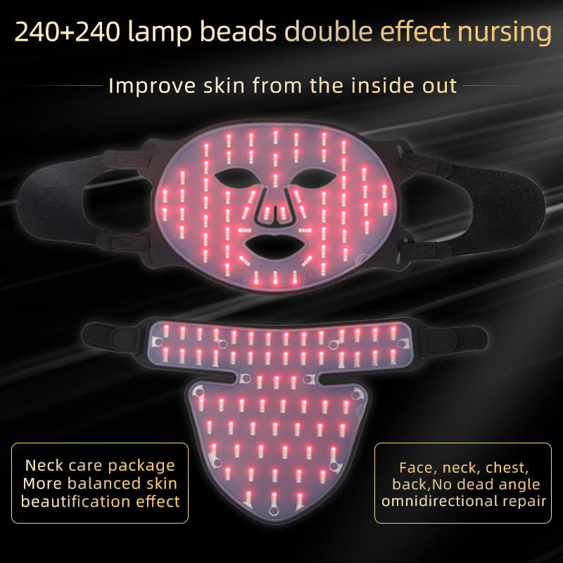 Masque de Photothérapie LED - Visage et Cou Profesionnel