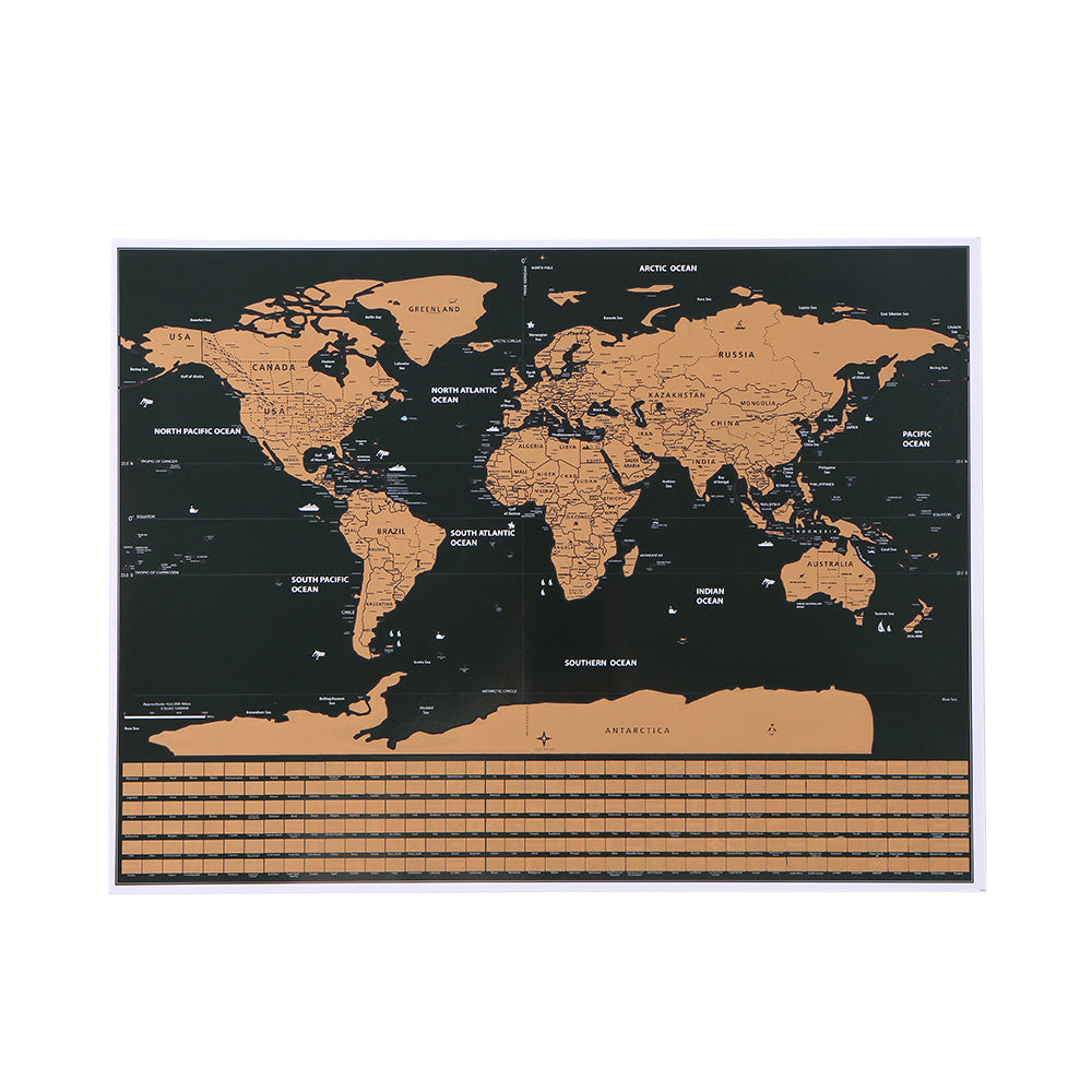 Carte du Monde à Gratter - Immortalisez Vos Voyages