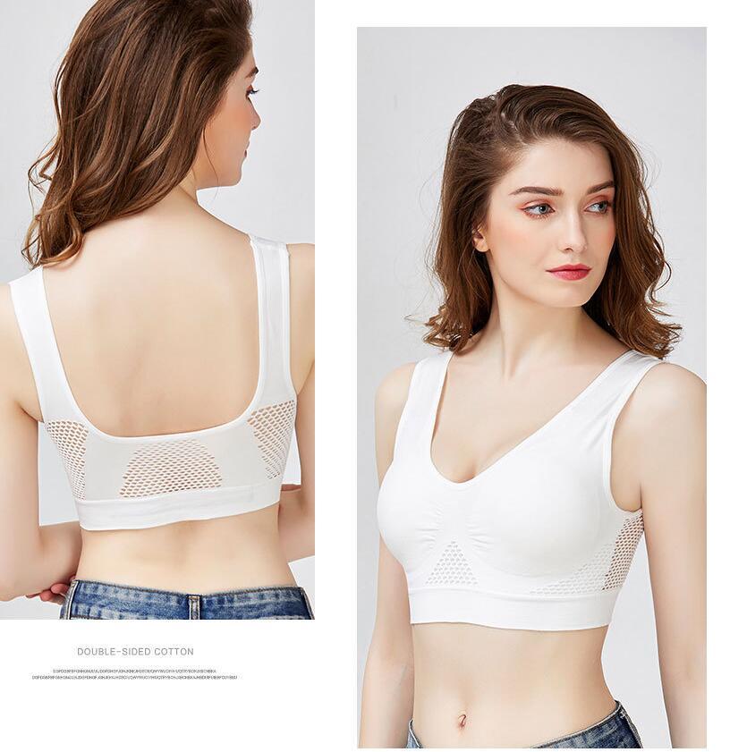 Flow Active - Soutien-gorge de Sport Sans Armature Respirant, Grande Taille
