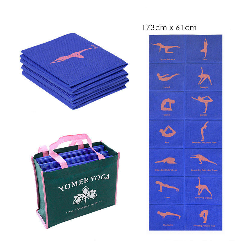 Travel Yoga by Yomer Yoga - Tapis de Yoga Pliable Antidérapant