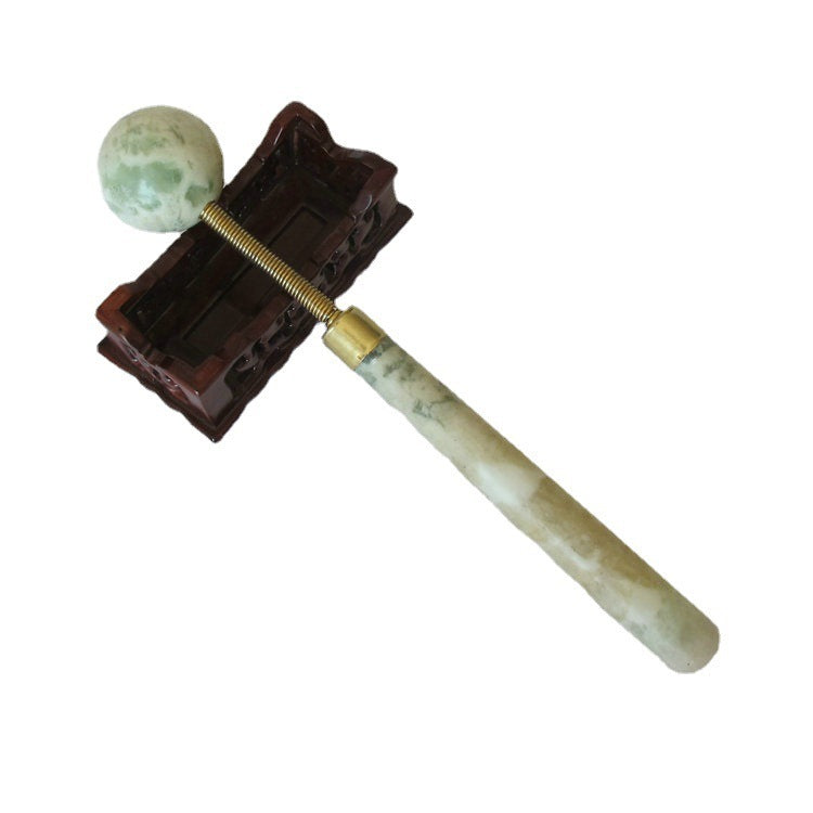 Marteau de Massage en Pierre Naturelle de Jade