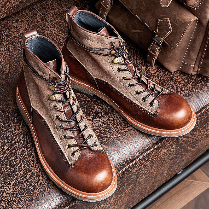 Les Routards - Bottines Moto en Cuir Véritable