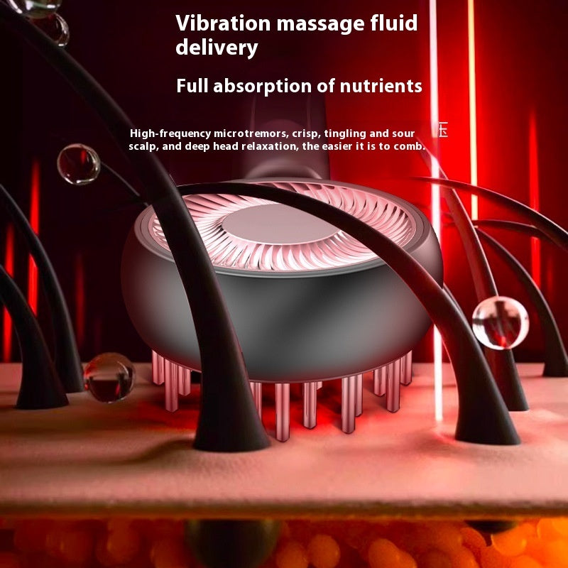 Peigne de Massage Capillaire Traitement Luminothérapie et Applicateur Huille