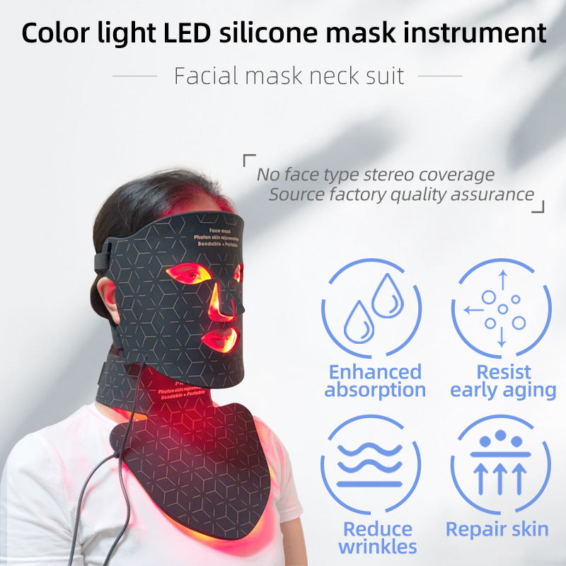 Masque de Photothérapie LED - Visage et Cou Profesionnel