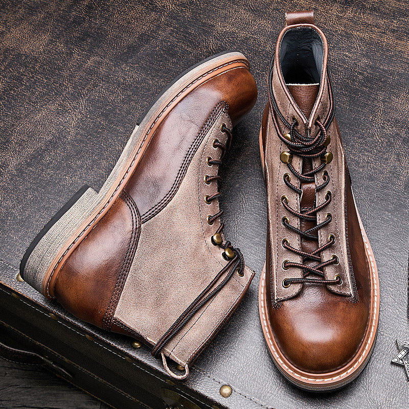 Les Routards - Bottines Moto en Cuir Véritable