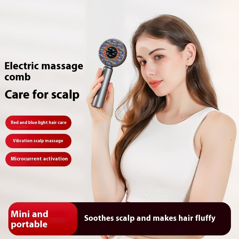Peigne de Massage Capillaire Traitement Luminothérapie et Applicateur Huille