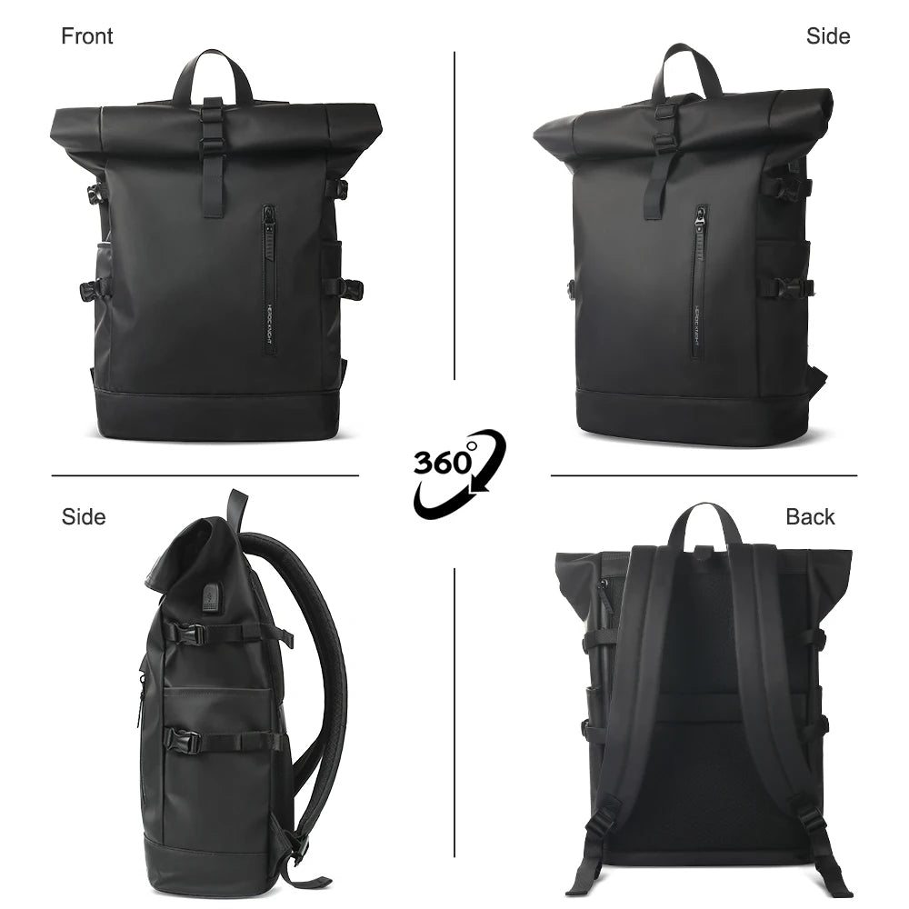HK Explorer Pro – Sac à Dos Étanche avec Port USB et Fermeture Roll-Top