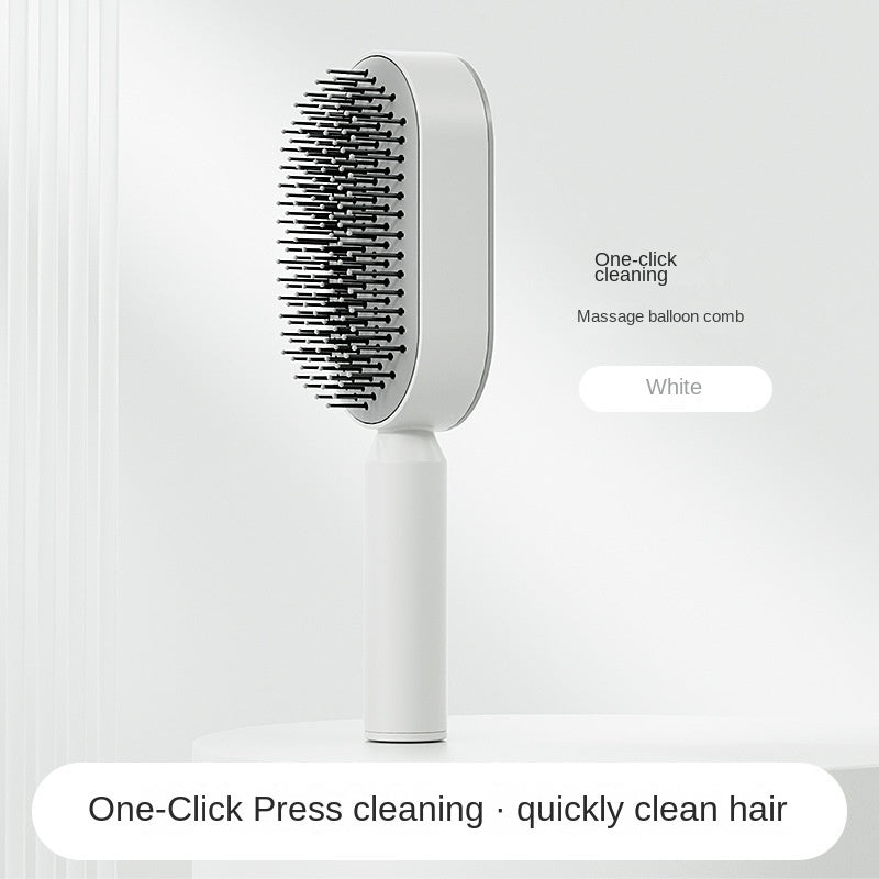 Massage & Soin - Brosse à Cheveux Auto-Nettoyante