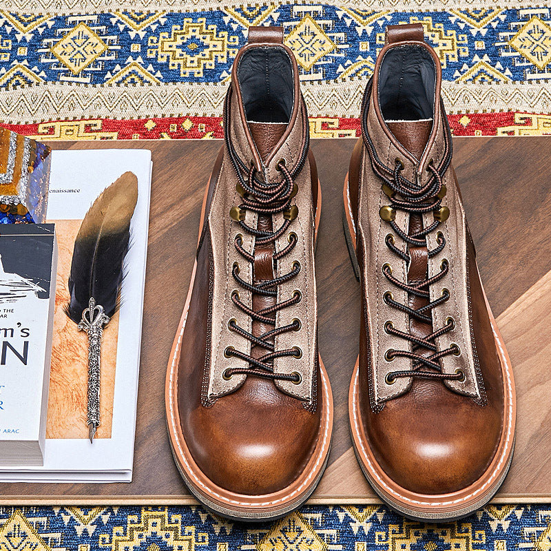 Les Routards - Bottines Moto en Cuir Véritable
