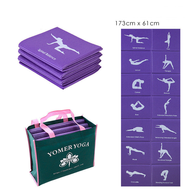 Travel Yoga by Yomer Yoga - Tapis de Yoga Pliable Antidérapant