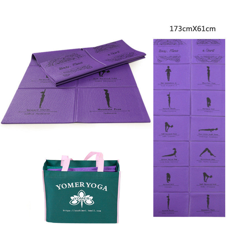 Travel Yoga by Yomer Yoga - Tapis de Yoga Pliable Antidérapant