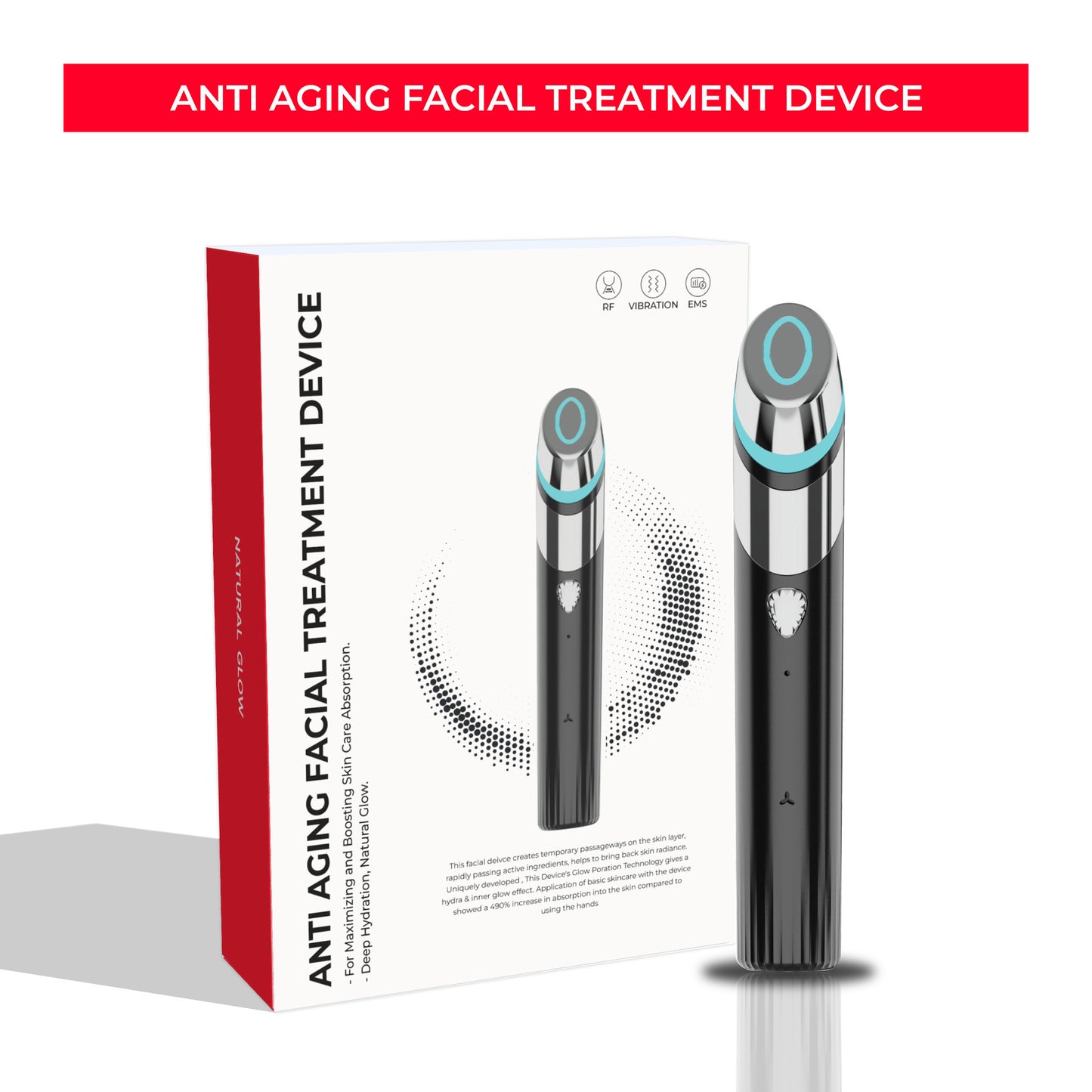MicroLift Appareil Rajeunisseur facial Visage & Pores Microcourant