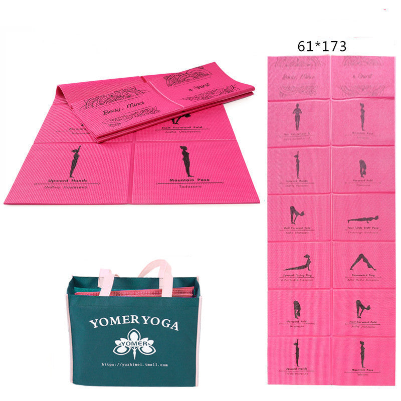 Travel Yoga by Yomer Yoga - Tapis de Yoga Pliable Antidérapant