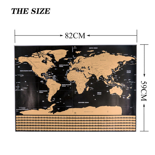 Carte du Monde à Gratter - Immortalisez Vos Voyages