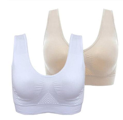 Flow Active - Soutien-gorge de Sport Sans Armature Respirant, Grande Taille