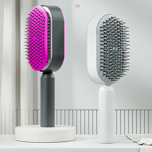 Massage & Soin - Brosse à Cheveux Auto-Nettoyante