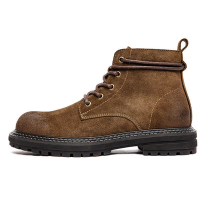 Les Indomptables - Bottines  Mi-hautes en Cuir de Vache