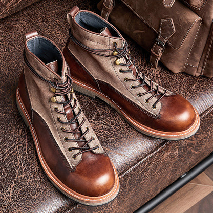 Les Routards - Bottines Moto en Cuir Véritable