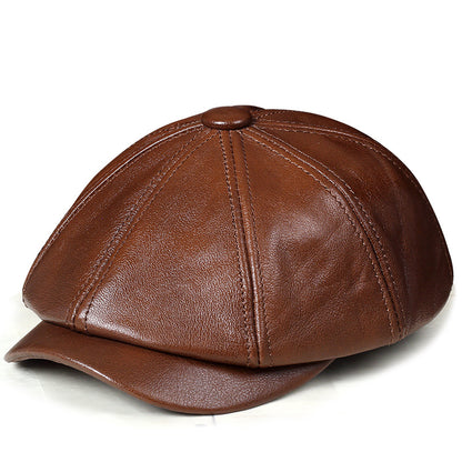 Le Patrimoine Irlandais - Casquette en Cuir de vachette de haute qualité