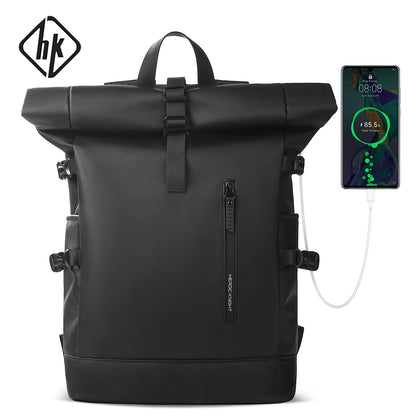 HK Explorer Pro – Sac à Dos Étanche avec Port USB et Fermeture Roll-Top
