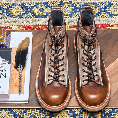 Les Routards - Bottines Moto en Cuir Véritable