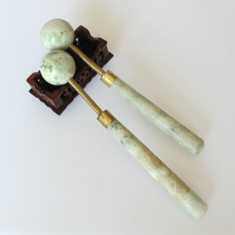 Marteau de Massage en Pierre Naturelle de Jade